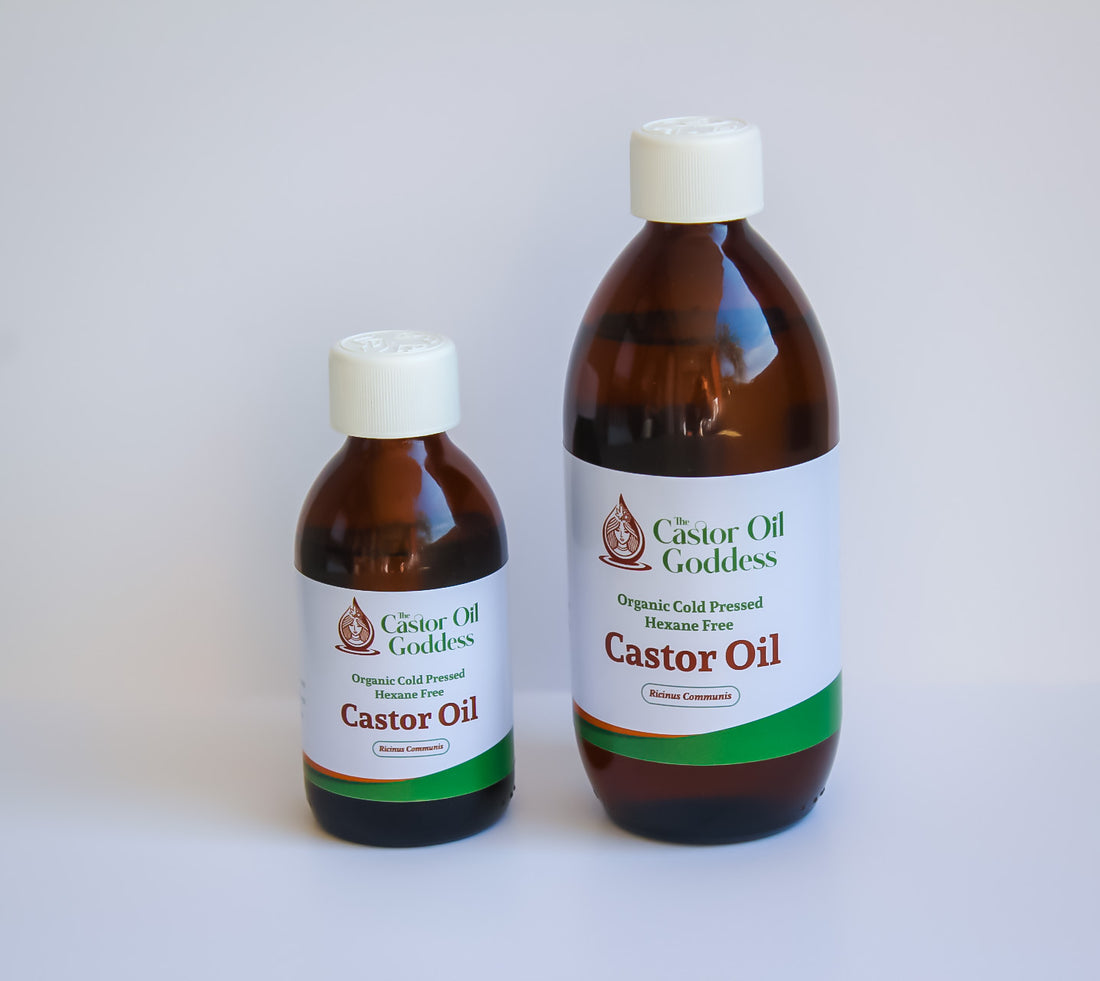 Combo 11: 200ml and 500ml Organic Cold Pressed Hexane Free Castor Oil The Castor Oil Goddess
