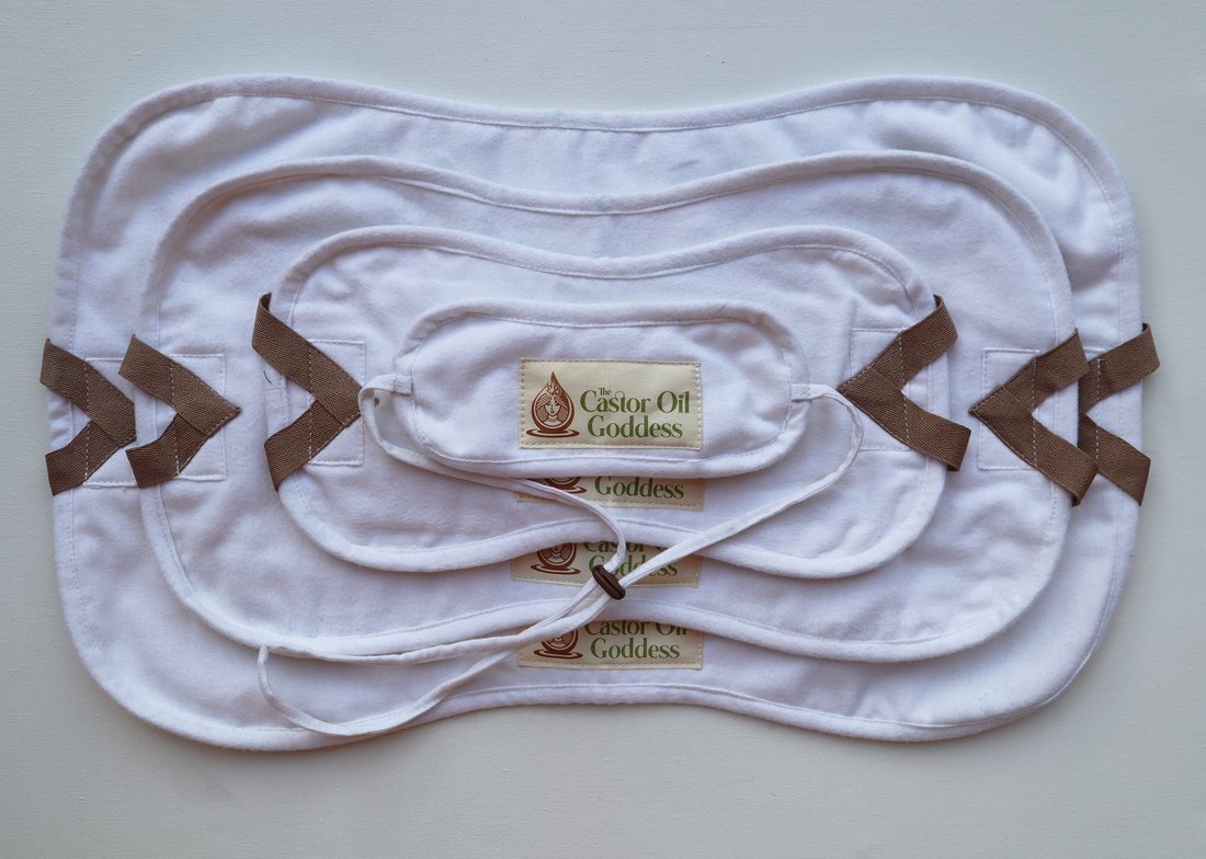 Castor Oil Compress Pack - Family Pack The Castor Oil Goddess